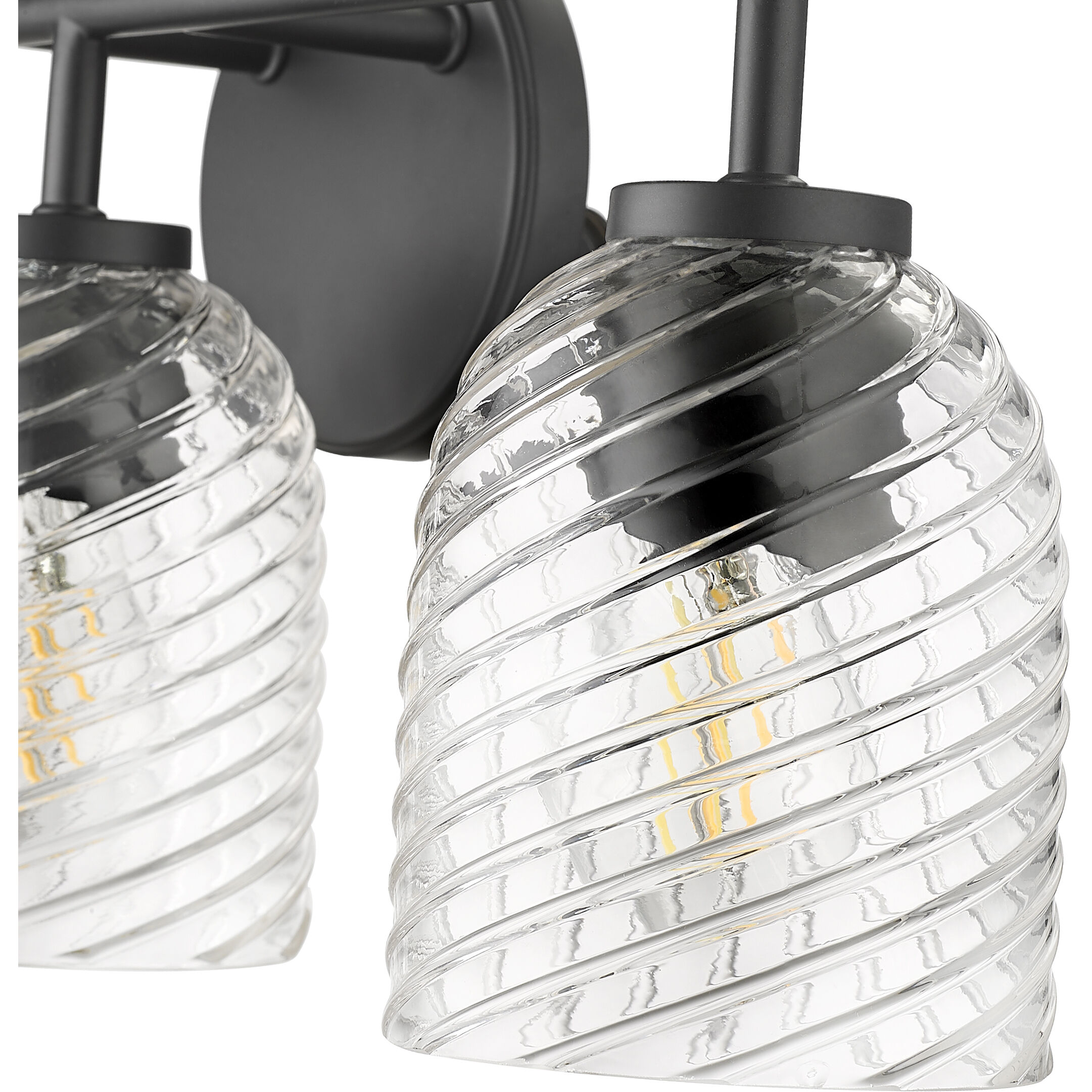 Catania 3 Light 22.8 inch Matte Black Bathroom Vanity Light Wall Light